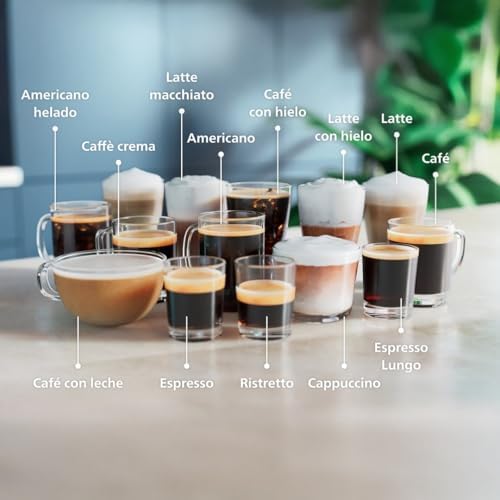  Cafetera Philips Serie 5500-20 Calientes y Helados
| Cafetera Philips QuickClean LatteGo Silenciosa
| Cafetera Philips 